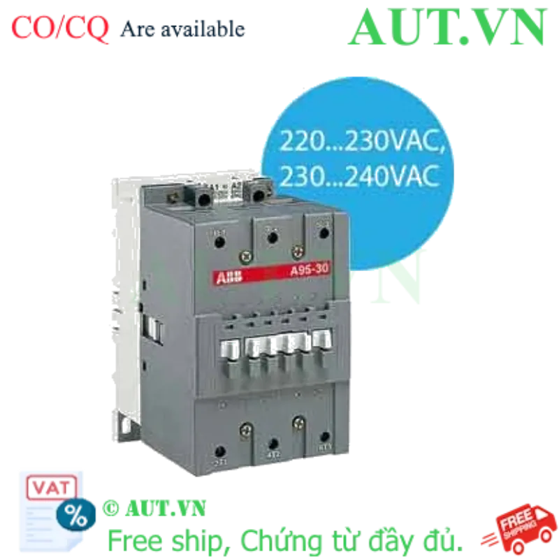 Ảnh của Công tắc tơ 3 cực điều khiển tụ bù AC 70...80kvar ABB 1SFL431024R8000 (UA95-30-00RA-80) 