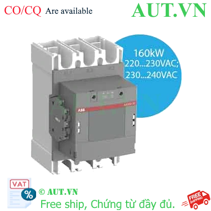 Ảnh của Khởi động từ 3 cực 132...200kW AC ABB 1SFL587074R8011 (AX300-30-11-80) 