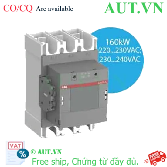 Ảnh của Khởi động từ 3 cực 132...200kW AC ABB 1SFL587074R8011 (AX300-30-11-80) 