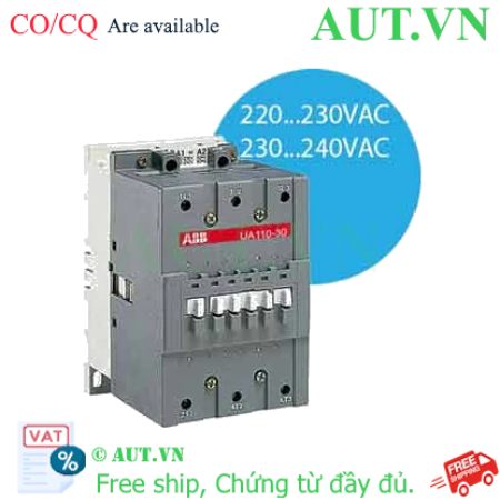 Ảnh của Công tắc tơ 3 cực điều khiển tụ bù AC 70...80kvar ABB 1SFL451024R8000 (UA110-30-00RA-80) 
