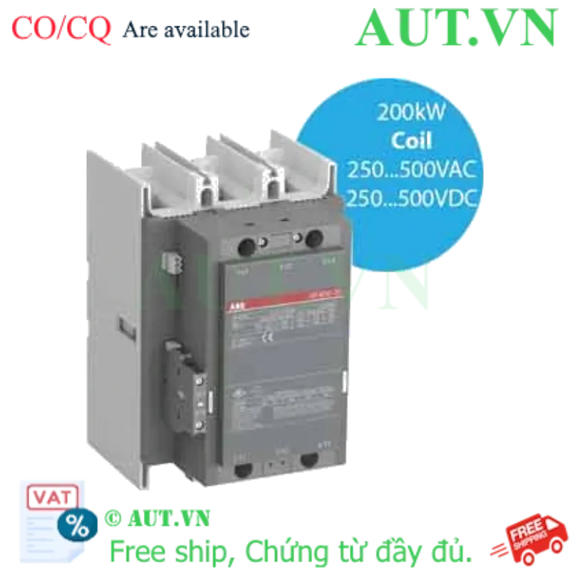 Ảnh của Khởi động từ 3 cực AC/DC 200...400kw ABB 1SFL577001R7111 (AF400-30-11-71) 