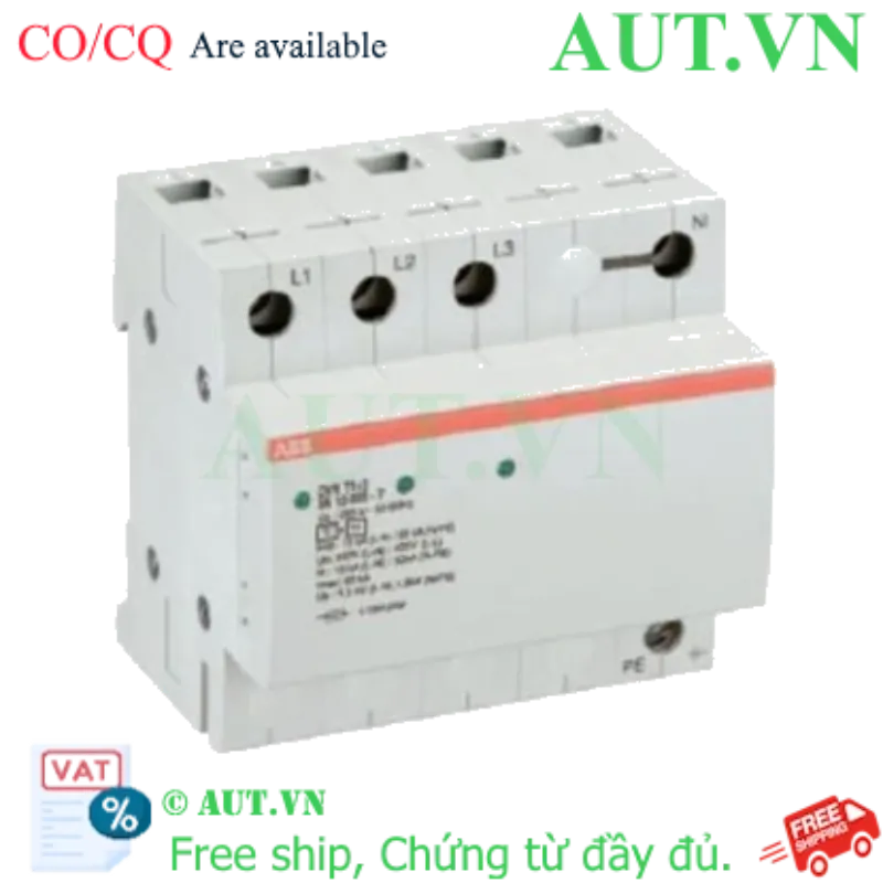 Ảnh của 2CTB815101R8800 – CB chống sét ABB OVR T1 3N 25 255-7 3P+N 60kA