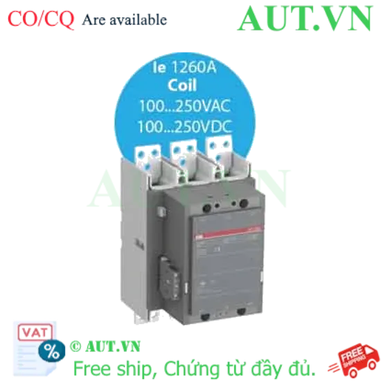 Ảnh của Khởi động từ 3 cực AC/DC 475...560kw ABB 1SFL647001R7011 (AF1250-30-11-70) 