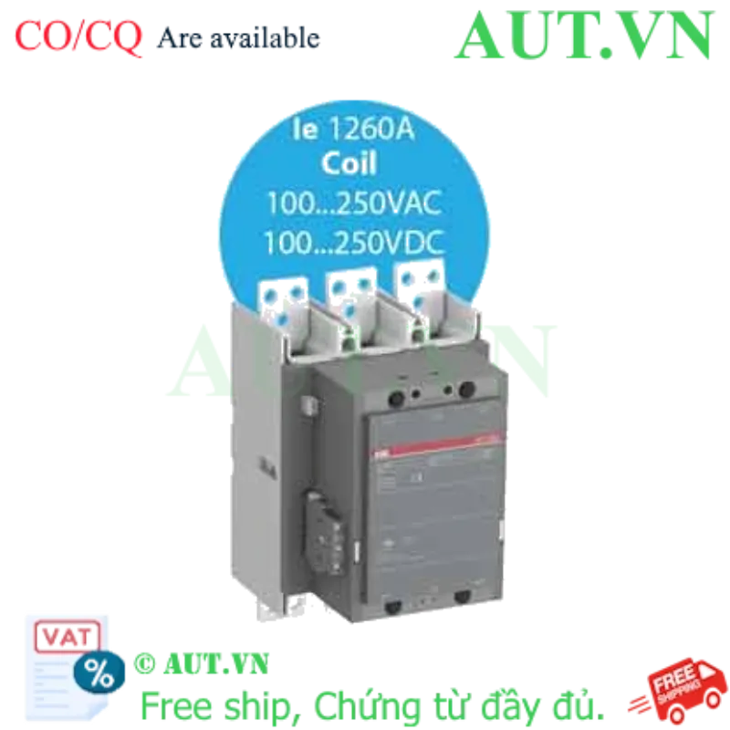 Ảnh của Khởi động từ 3 cực AC/DC 475...560kw ABB 1SFL647001R7011 (AF1250-30-11-70) 