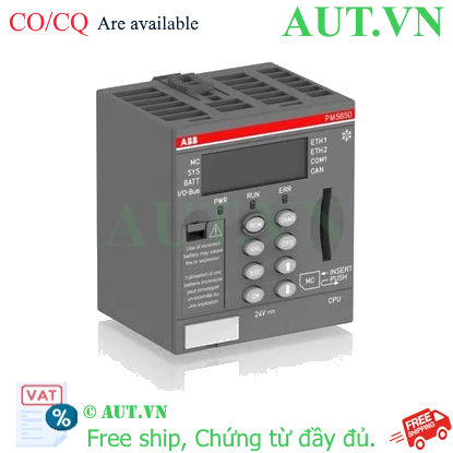 Ảnh của 1SAP341000R0278 – PM5650-2ETH-XC:AC500 CPU,80MB,24VDC,ETH