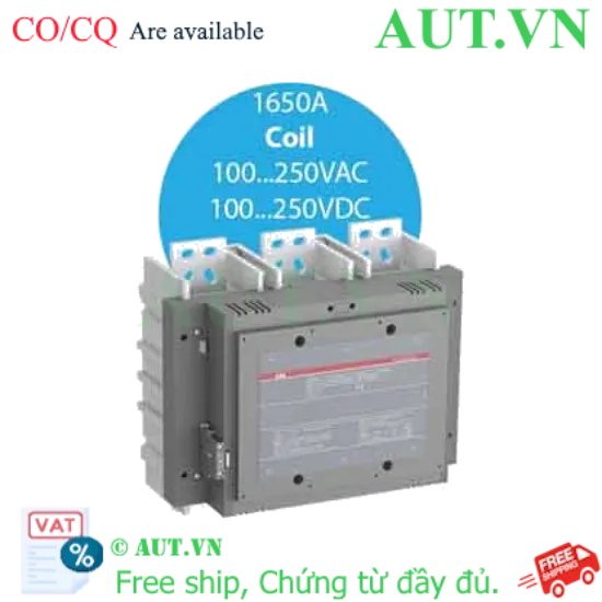 Ảnh của Khởi động từ 3 cực AC/DC 475...560kw ABB 1SFL677001R7011 (AF1650-30-11-70) 