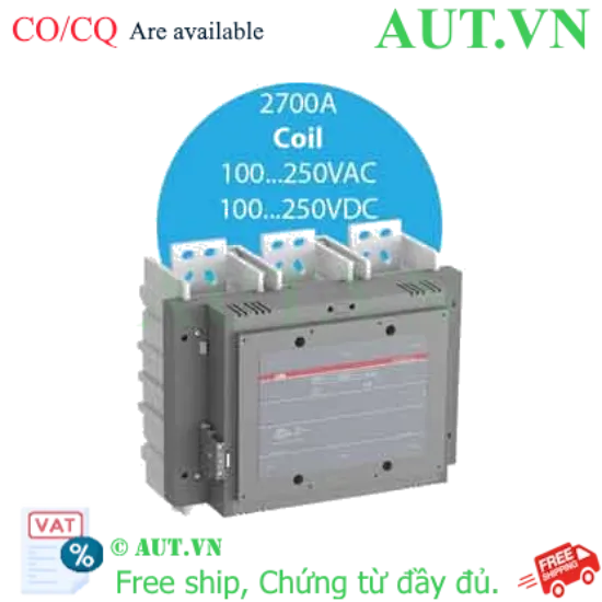 Ảnh của Khởi động từ 3 cực AC/DC 475...560kw ABB 1SFL667001R7011 (AF2650-30-11-70) 