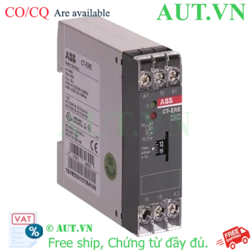 Ảnh của 1SVR550100R1100 – Rờ le thời gian ABB CT-ERE 0.1-10s 110V AC