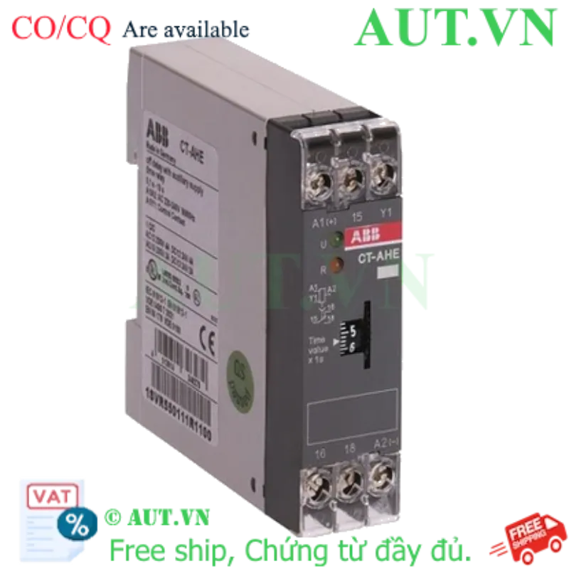 Ảnh của 1SVR550110R2100 – Rờ le thời gian ABB CT-AHE 3-300s 110V AC
