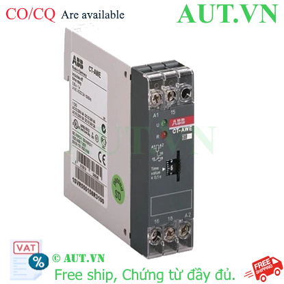 Ảnh của 1SVR550148R4100 – Rờ le thời gian ABB CT-AWE 0.3-30s 24V AC /DC