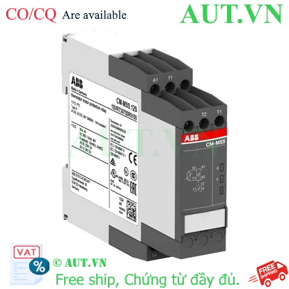 Ảnh của 1SVR730700R0100 – Rờ le bảo vệ pha ABB CM-MSS.12S 24V AC/DC