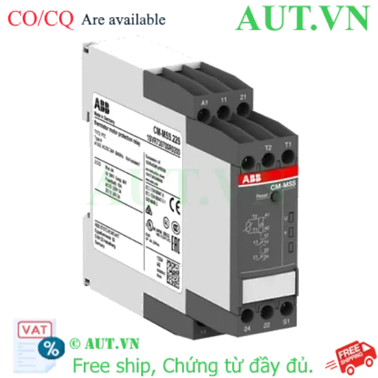 Ảnh của 1SVR730700R0200 – Rơ le bảo vệ quá nhiệt Motor ABB CM-MSS.22S