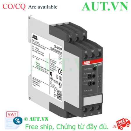 Ảnh của 1SVR740660R0100 – Rờ le bảo vệ pha ABB CM-IWS.1P 1-100kOhm, 24-240VAC/DC