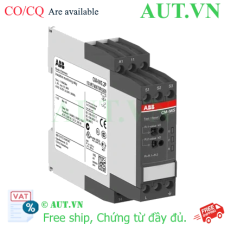 Ảnh của 1SVR740670R0200 – Rờ le bảo vệ pha ABB CM-IWS.2P 1-100kOhm, 24-240VAC/DC