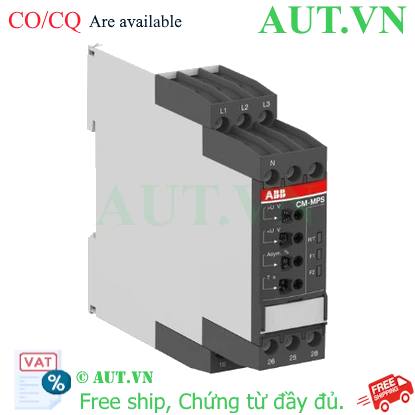 Ảnh của 1SVR740884R1300 – Rơ le bảo vệ pha và điện áp ABB CM-MPS.31P