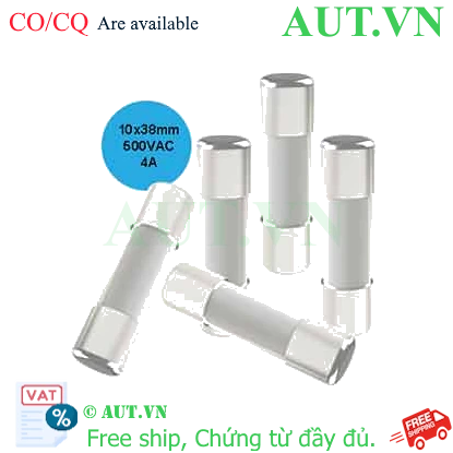 Ảnh của 2CSM257543R1801 - Cầu chì hình trụ 10x38mm ABB 4A, 500VAC