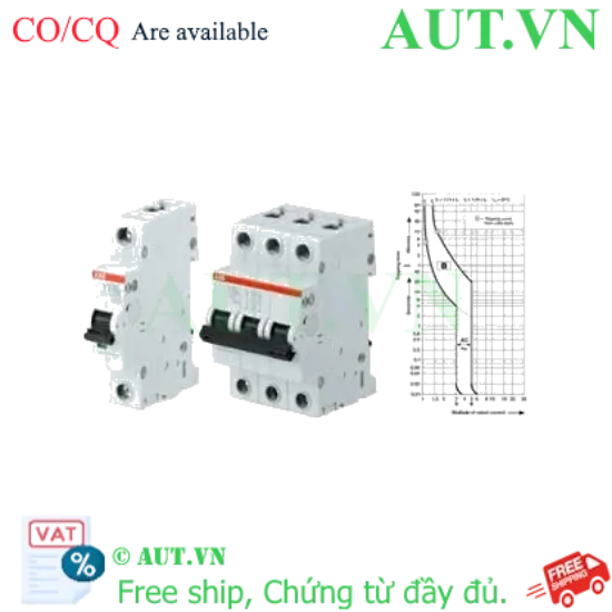 Ảnh của Aptomat cài 80A-100A đường đặc tuyến B ABB 2CDS252001R0805 (S202-B80) 