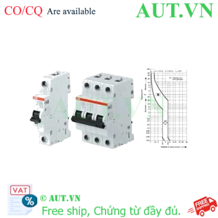 Ảnh của Aptomat cài 80A-100A đường đặc tuyến B ABB 2CDS254001R0805 (S204-B80) 