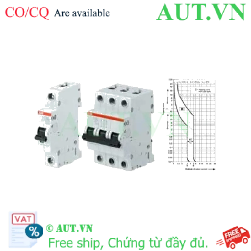 Ảnh của Aptomat cài 80A-100A đường đặc tuyến B ABB 2CDS254001R0825 (S204-B100) 