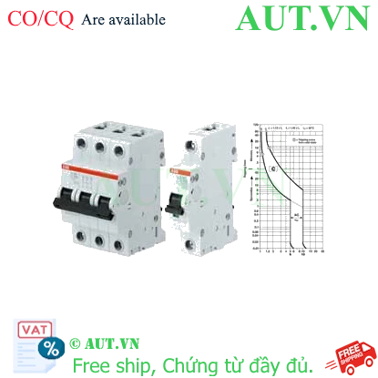 Ảnh của Aptomat cài 80A-100A đường đặc tuyến C ABB 2CDS253103R0824 (S203-C100NA) 