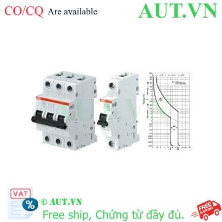 Ảnh của Aptomat cài 80A-100A đường đặc tuyến C ABB 2CDS253103R0824 (S203-C100NA) 