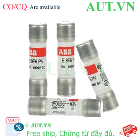 Ảnh của Cầu chì ống 10x38 2CSM213506R1801 ABB 6A, 1000VDC