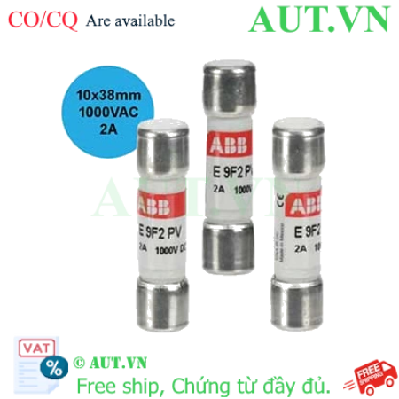 Ảnh của Cầu chì ống 2A 2CSM213466R1801 ABB 10x38mm, 1000VDC