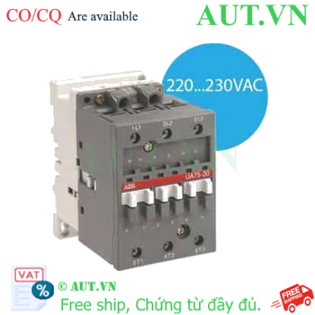 Ảnh của Công tắc tơ 3 cực điều khiển tụ bù 33...50kvar ABB 1SBL411022R8000 (UA75-30-00 220-230V 50Hz / 230-240V 60Hz) 