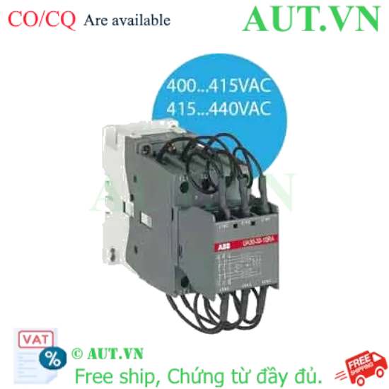 Ảnh của Công tắc tơ 3 cực điều khiển tụ bù AC 12.5...30kvar ABB 1SBL281024R8610 (UA30-30-10RA 400-415V 50Hz / 415-440V 60Hz) 