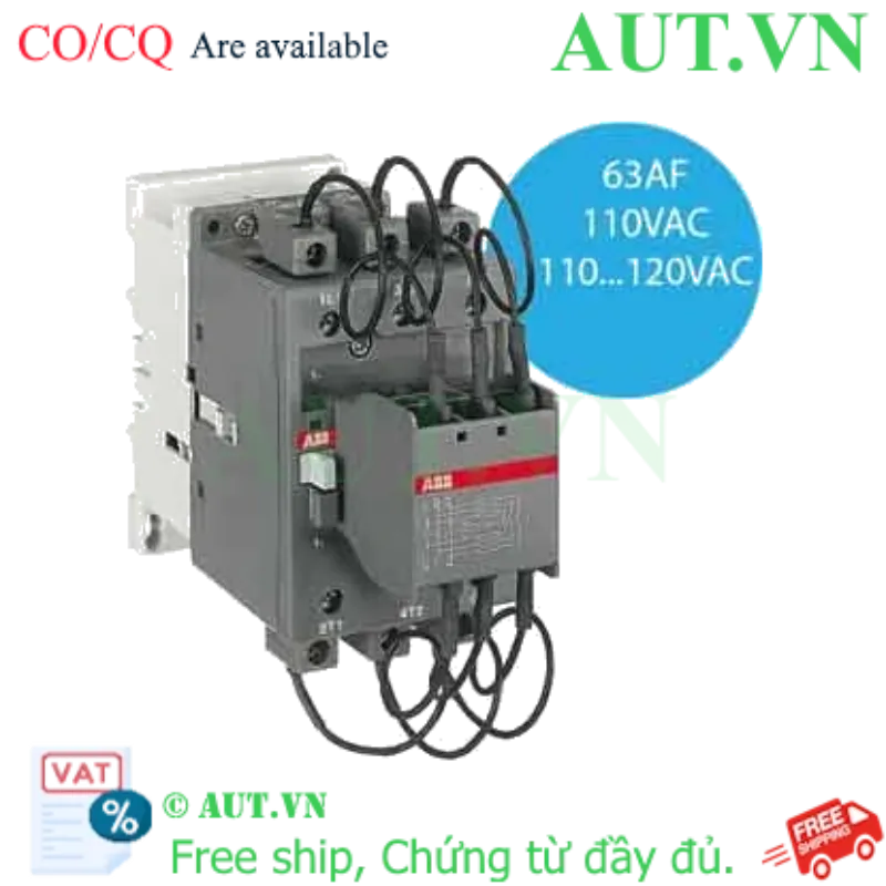 Ảnh của Công tắc tơ 3 cực điều khiển tụ bù AC 40...60kvar ABB 1SBL371024R8400 (UA63-30-00RA 110V 50Hz / 110-120V 60Hz) 