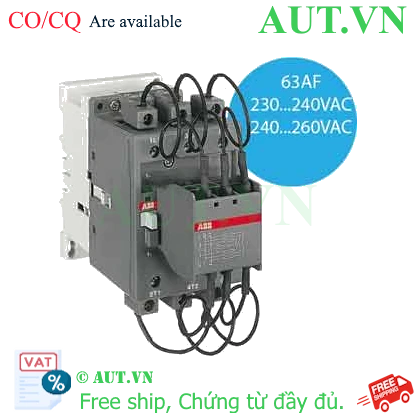 Ảnh của Công tắc tơ 3 cực điều khiển tụ bù AC 40...60kvar ABB 1SBL371024R8800 (UA63-30-00RA 230-240V 50Hz / 240-260V 60Hz) 