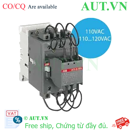 Ảnh của Công tắc tơ 3 cực điều khiển tụ bù AC 40...60kvar ABB 1SBL411024R8400 (UA75-30-00RA 110V 50Hz / 110-120V 60Hz) 