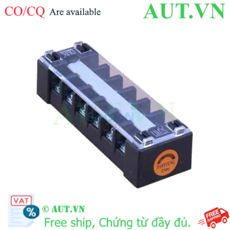 Ảnh của Cầu Đấu Dây Hanyong Nux HYT-206 (6 Cực, 20A, 600V) - Nhựa Chống Cháy, Kết Nối Vít M4 Siêu Chắc Chắn | AUT VN