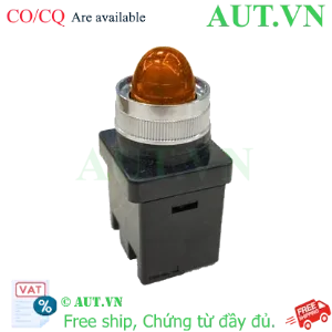 Ảnh của Đèn Báo Hanyoung Nux CR-252-2Y 220VAC - Màu Vàng, D25, Đầu Vòm Lồi Cao Cấp