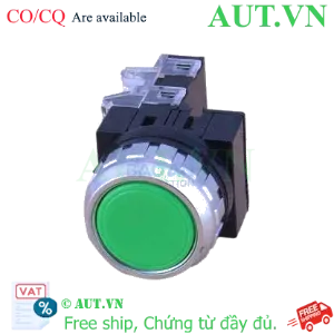 Ảnh của Nút Nhấn Hanyoung Nux CRF-F30M1G - Xanh Lá, 1NO+1NC, Lỗ D30