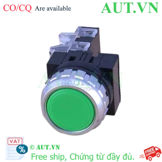 Ảnh của Nút Nhấn Hanyoung Nux CRF-F30M1G - Xanh Lá, 1NO+1NC, Lỗ D30