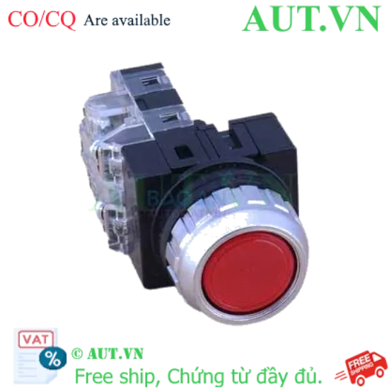 Ảnh của Nút Nhấn Hanyoung Nux CRF-F25M1R - Màu Đỏ, 1NO+1NC, D25 (Nhấn Nhả)