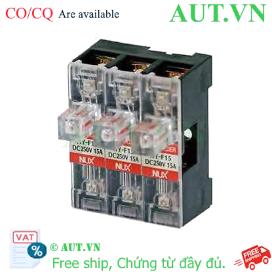Ảnh của Đế Cầu Chì Hanyoung Nux HY-F15-3A 3 Pha 15A Có Đèn LED Báo Đứt - AUT VN