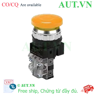 Ảnh của Nút Dừng Khẩn Cấp Hanyoung CRE-30M1Y | Đầu Nấm Vàng, 1NO+1NC, D30mm