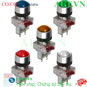 Ảnh của Đèn Báo LED Hanyong Nux DRP-RDW 16mm - 12/24VDC - Vỏ Chrome Cao Cấp