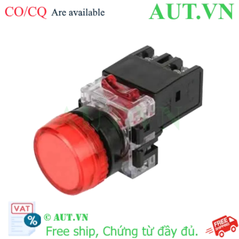 Ảnh của Đèn Báo LED Hanyong Nux MRP-TD0R - Màu Đỏ, D22, 12-24V AC/DC (Siêu Sáng, Bền Bỉ)