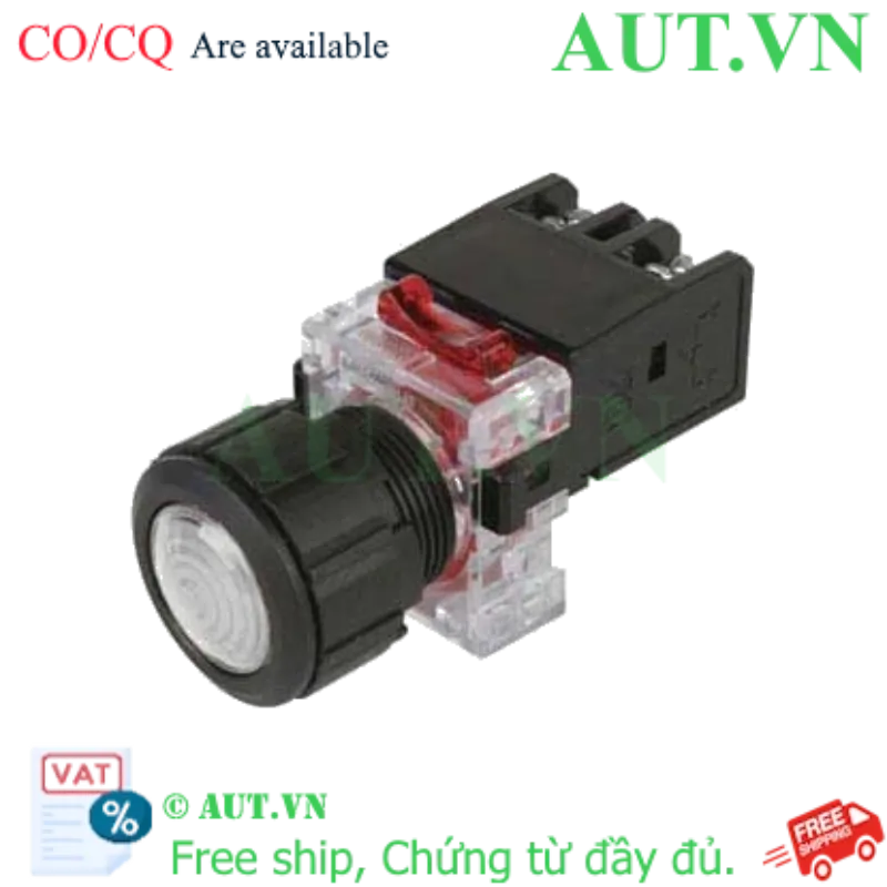 Ảnh của Đèn Báo LED Hanyoung Nux MRP-KD0W | D25mm, Vỏ Nhựa, Màu Trắng, 12-24V AC/DC