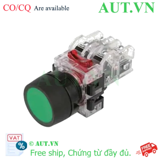 Ảnh của Nút Nhấn Giữ Hanyoung Nux MRF-TA1G Phi 22mm Xanh Lá - 1NO+1NC, Siêu Bền, Chính Hãng AUT VN
