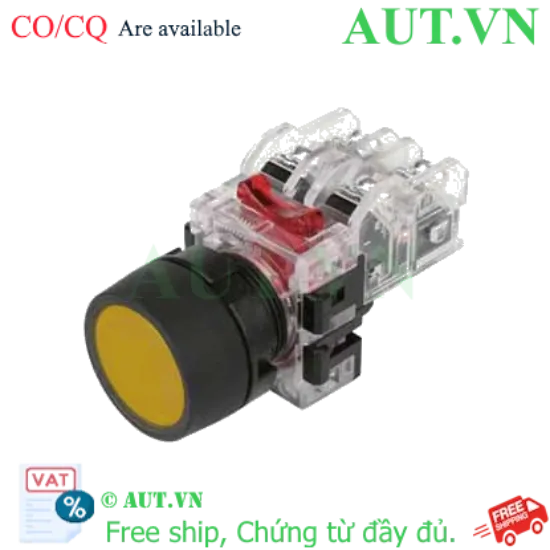Ảnh của Nút Nhấn Giữ Hanyoung Nux MRF-TA1Y - Phi 22mm, 1NO+1NC, Màu Vàng