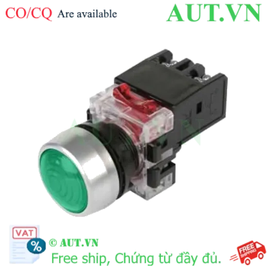 Ảnh của Đèn Báo Hanyoung Nux MRP-RD0G Phi 22, Màu Xanh Lá, 12-24V AC/DC - IP65 Siêu Bền