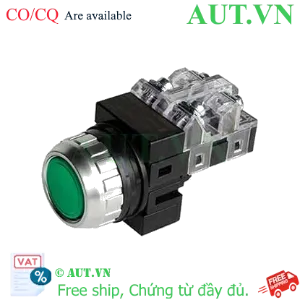 Ảnh của Nút Nhấn Hanyoung Nux CRF-F25M2G | Phi 25mm, 2NO+2NC, Chống Nước IP65 (Xanh)