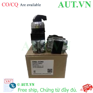 Ảnh của Công tắc xoay 3 vị trí Hanyoung CRSL-253A2 | Tự giữ, 2NO+2NC, Núm gạt dài Φ25mm