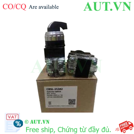 Ảnh của Công tắc xoay 3 vị trí Hanyoung CRSL-253A2 (D25, Tự giữ, 2NO+2NC)