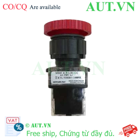 Ảnh của Nút Dừng Khẩn Cấp Hanyoung MRE-KR1R Phi 25: Bền bỉ, 1NO+1NC, An toàn tuyệt đối