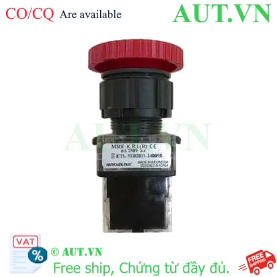 Ảnh của Nút Dừng Khẩn Cấp Hanyoung MRE-KR1R Phi 25mm - 1NO+1NC, Xoay Reset, Độ Bền Cao